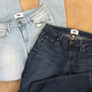 Paige Verdugo Ankle Skinny Jeans (2 pairs)